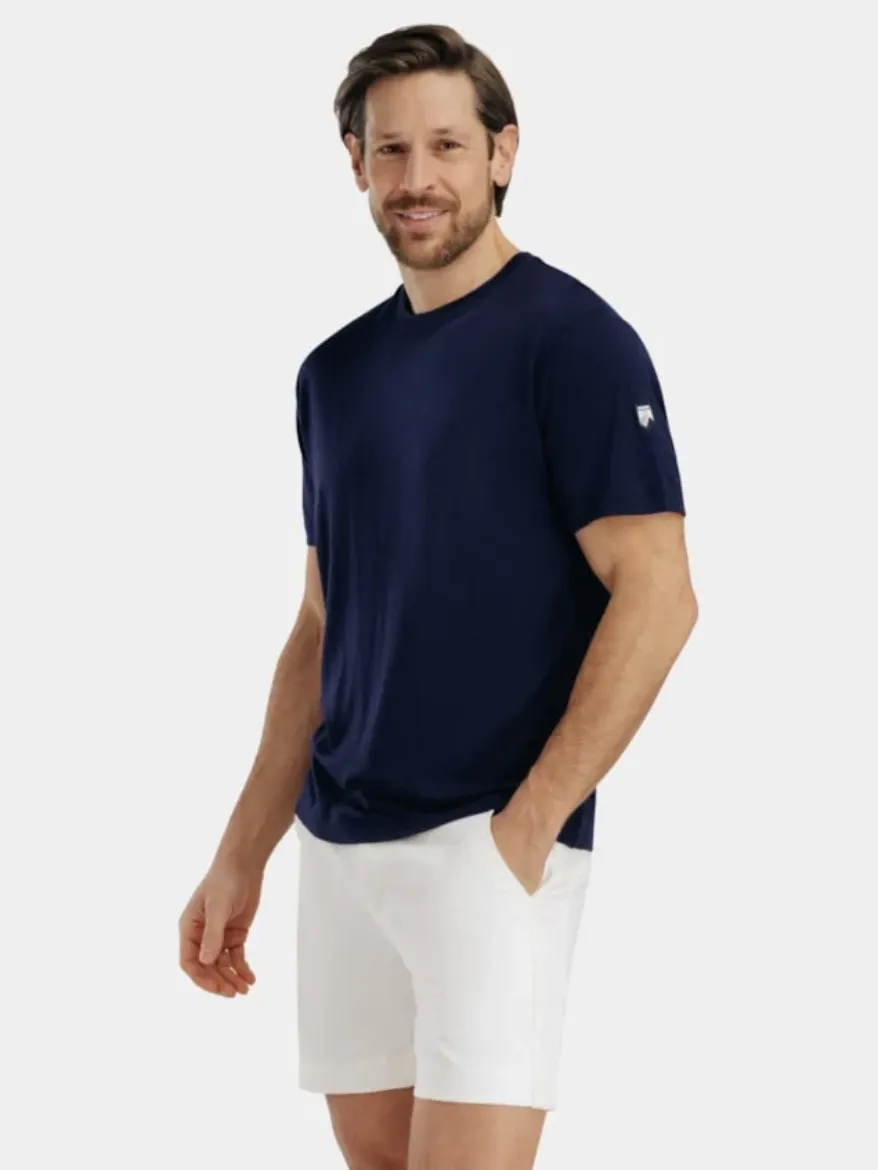 Bilde av WoolLand Kvina t-shirt man Blue Ink